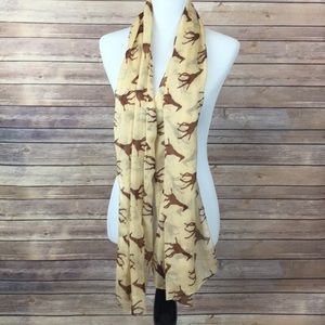 Giraffe Yellow Scarf